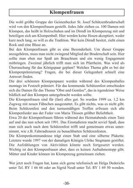 Ausgabe 2003 - St. Josef Schützenbruderschaft Geistenbeck e.V.