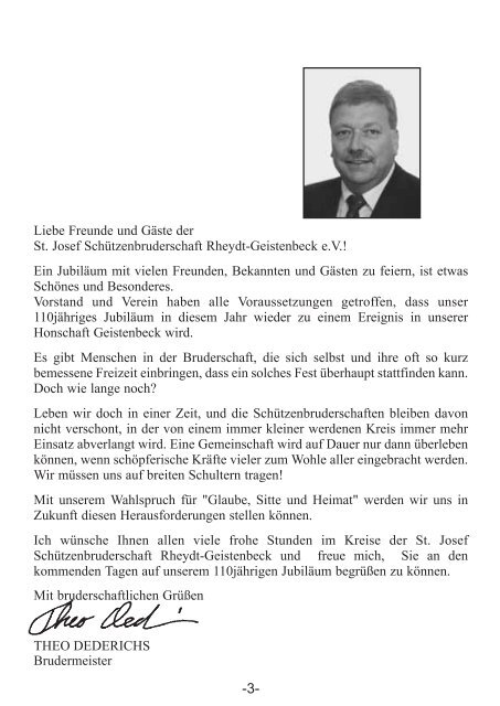 Ausgabe 2003 - St. Josef Schützenbruderschaft Geistenbeck e.V.