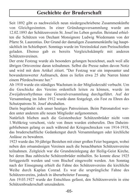 Ausgabe 2003 - St. Josef Schützenbruderschaft Geistenbeck e.V.