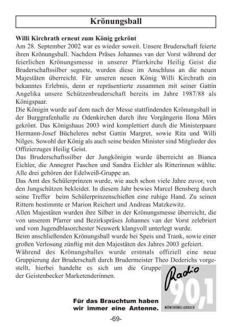 Ausgabe 2003 - St. Josef Schützenbruderschaft Geistenbeck e.V.