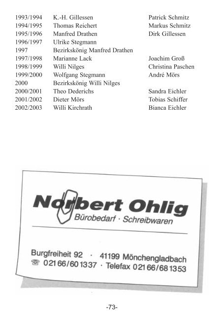 Ausgabe 2003 - St. Josef Schützenbruderschaft Geistenbeck e.V.