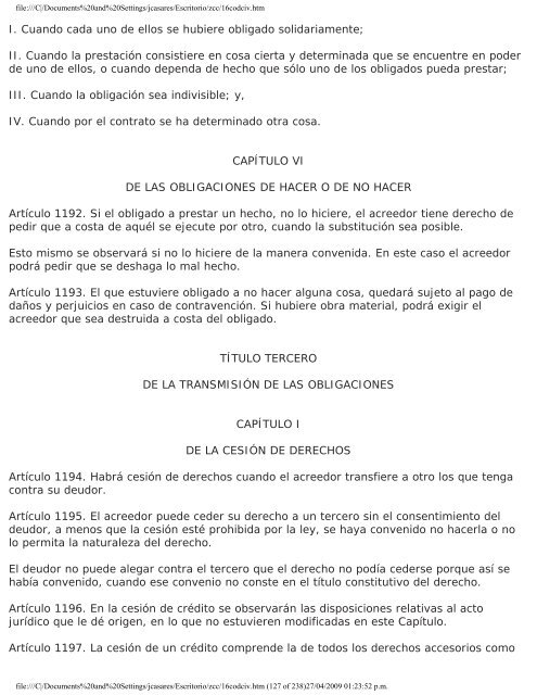 CÃDIGO CIVIL PARA EL ESTADO DE MICHOACÃN ... - Testamentos