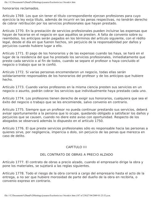 CÃDIGO CIVIL PARA EL ESTADO DE MICHOACÃN ... - Testamentos