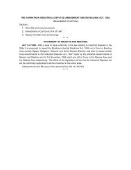the karnataka industrial disputes (amendment and repealing) act ...