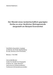 Der Wandel eines landwirtschaftlich geprägten Dorfes zu ... - BSHV