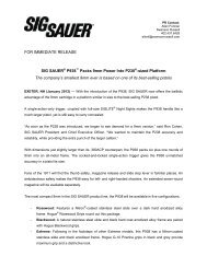 FOR IMMEDIATE RELEASE SIG SAUER® P938™ Packs 9mm ...