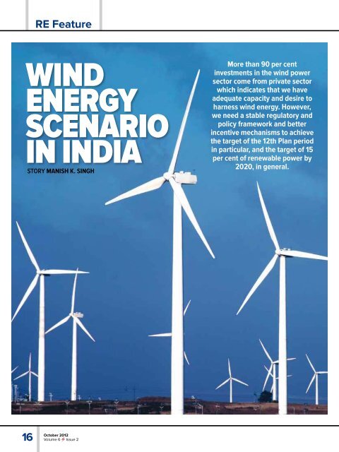 wind energy scenario.pdf - India Environment Portal