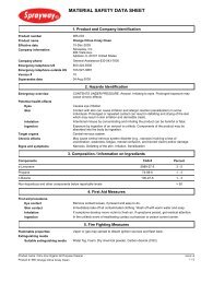 Sprayway 985 Orange Citrus Crazy Clean MSDS