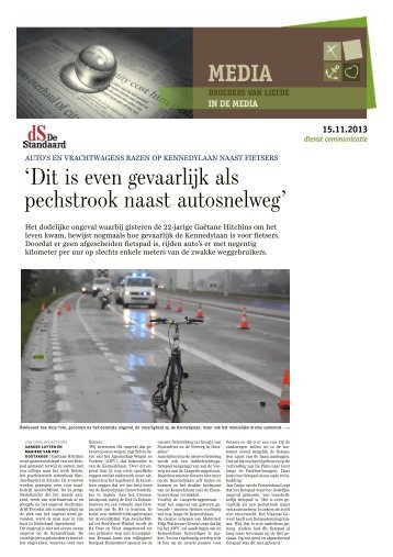 'Dit is even gevaarlijk als pechstrook naast autosnelweg'