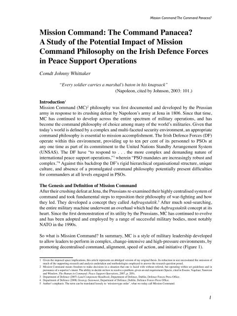 Defence Forces Review 2010