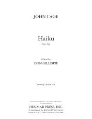 Haiku - Sheet Music Publishers