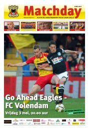 Vrijdag 3 mei, 20.00 uur - Go Ahead Eagles