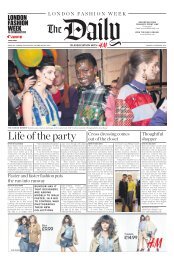 Life of the party - London Fashion Week Daily