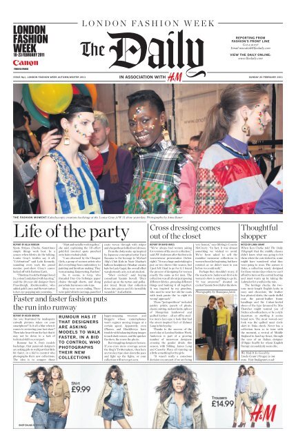 Life of the party - London Fashion Week Daily