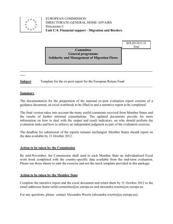 Final Template ex post report RF