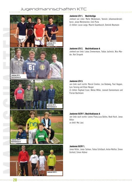 KORSCHENBROICHER TENNISCLUB MAGAZIN 2012