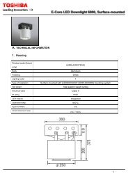 e-core led banklight - Toshiba