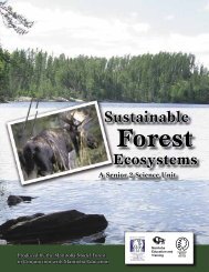 Sustainable Forest Ecosystems: A Senior 2 Science Unit - Manitoba ...