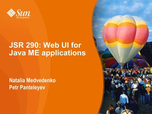 JSR 290: Web UI for Java ME applications - download - Java