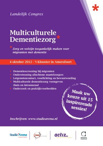 Landelijk congres Multiculturele dementiezorg - Anders Zorgen