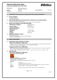Material Safety Data Sheet - Brillux