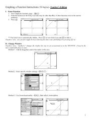 Graphing Instructions Teacher Notes