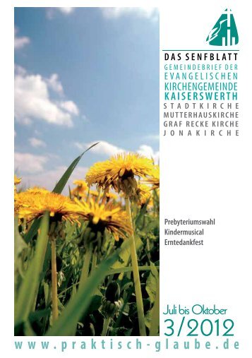 das senfblatt - Evangelische Kirchengemeinde Kaiserswerth