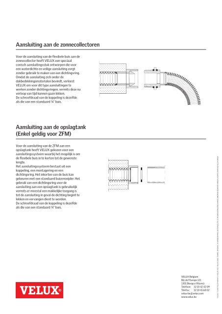 Flexibele buizen en aansluitingen - Velux