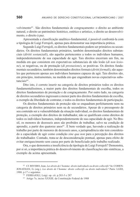 Anuario de Derecho Constitucional Latinoamericano 2007