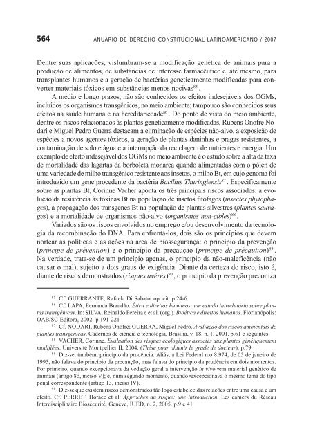 Anuario de Derecho Constitucional Latinoamericano 2007