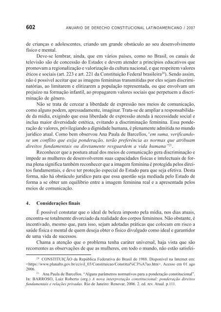 Anuario de Derecho Constitucional Latinoamericano 2007