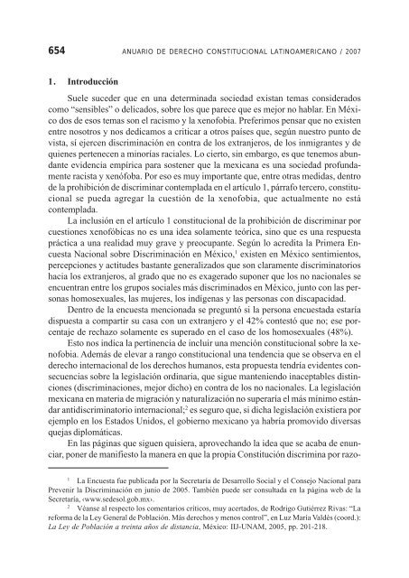 Anuario de Derecho Constitucional Latinoamericano 2007