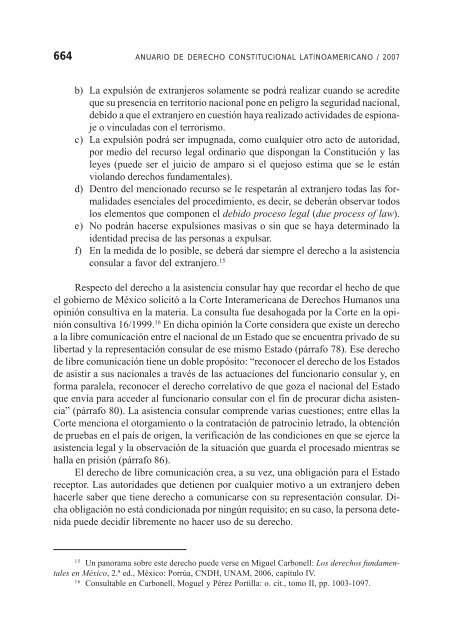 Anuario de Derecho Constitucional Latinoamericano 2007