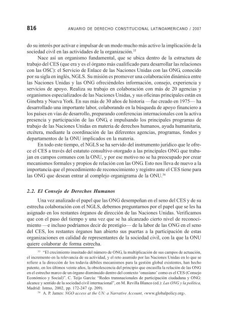 Anuario de Derecho Constitucional Latinoamericano 2007