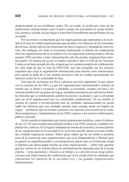 Anuario de Derecho Constitucional Latinoamericano 2007