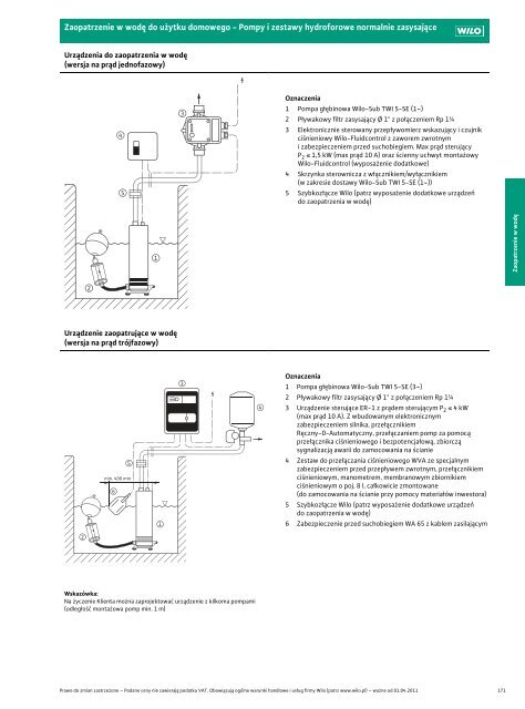 Wilo Cennik waÅ¼ny od 1.04.2011 - Saga