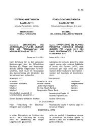 Beiblatt Nr 3 Regione Autonoma Trentino Alto Adige