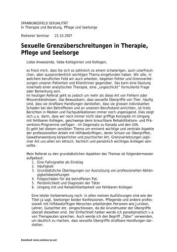 Sexuelle_GrenzÃ¼berschreitungen. - seminare-ps.net