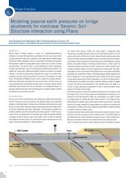 Modeling passive earth pressures on bridge abutments for ... - Plaxis