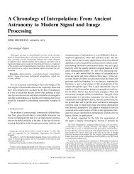 from ancient astronomy to modern signal and image processing