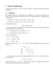 4 Lineare Optimierung - Lehrstuhl fÃƒÂ¼r Effiziente Algorithmen