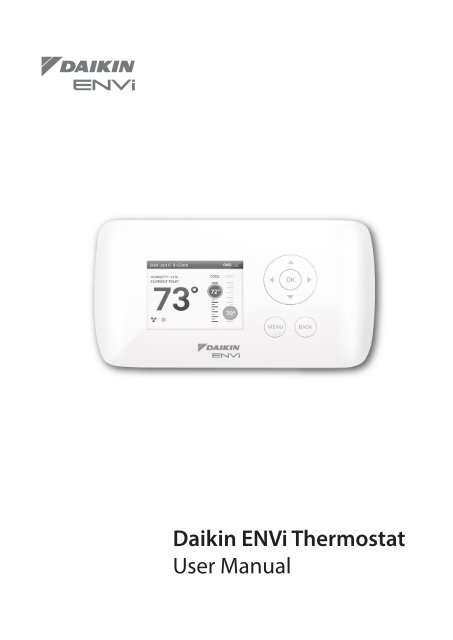 Daikin ENVi Thermostat User Manual - Daikin AC