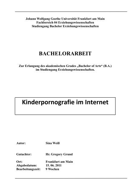 Kinderpornografie im Internet - Gregory Grund MedienpÃ¤dagoge