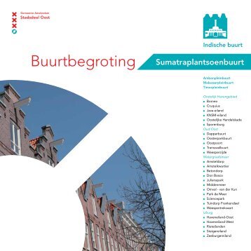 Sumatrabuurt - Stadsdeel Oost - Gemeente Amsterdam