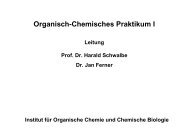 Organisch-Chemisches Praktikum I - Goethe-UniversitÃ¤t