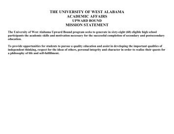 Upward Bound - University of West Alabama