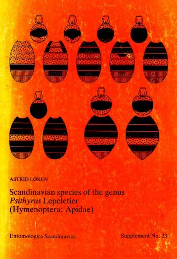 Scandinavian species of the genus Psithyrus Lepeletier ...