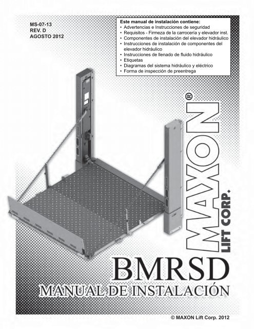 Paso 3 â Colocar elevador hidrÃ¡ulico - Maxon