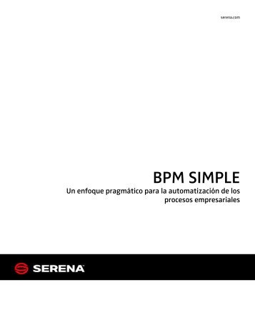 BPM SIMPLE - Serena Software