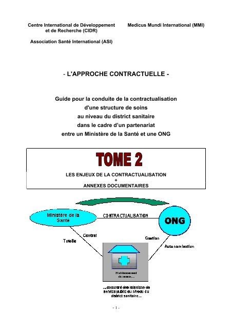 L'APPROCHE CONTRACTUELLE - Accueil